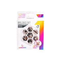 EMBRACED SERIES - SHIELD & WEAPONS - RPG DICE SET (7PCS)